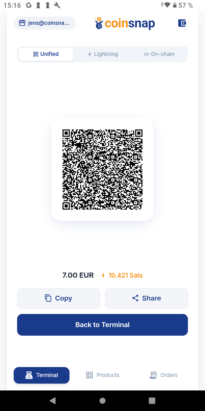 Payment QR code